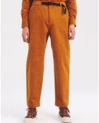 Pantalon en Velours côtelé Badozam orange