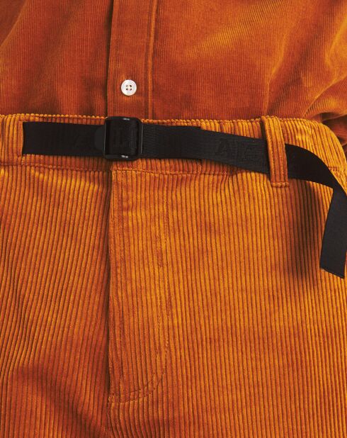 Pantalon en Velours côtelé Badozam orange