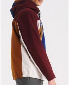 Parka Obanam bordeaux/bleu