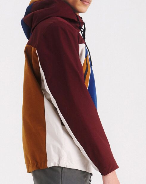 Parka Obanam bordeaux/bleu