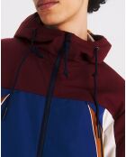 Parka Obanam bordeaux/bleu