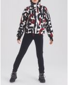 Doudoune Odristiw imprimée blanc/marine