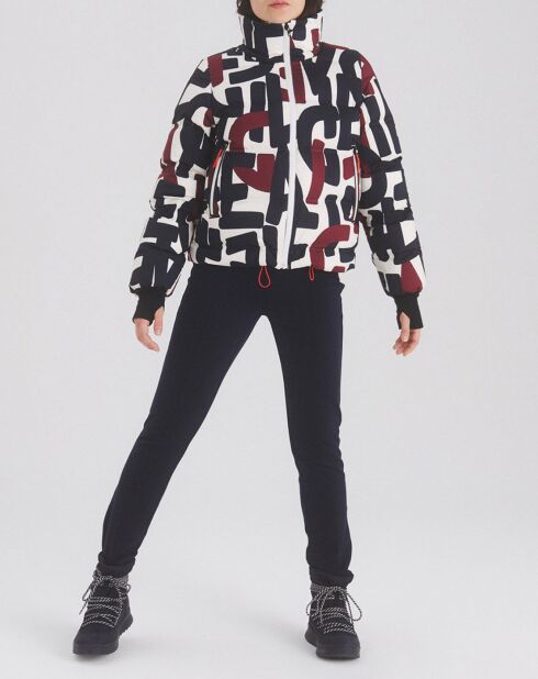 Doudoune Odristiw imprimée blanc/marine