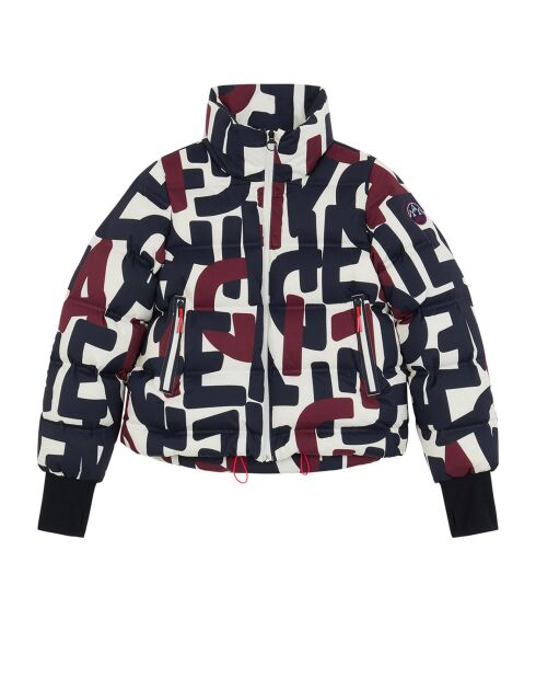 Doudoune Odristiw imprimée blanc/marine