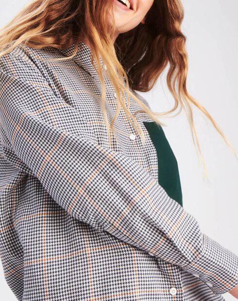 Chemise Shalitew pied-de-poule multicolore