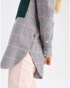 Chemise Shalitew pied-de-poule multicolore