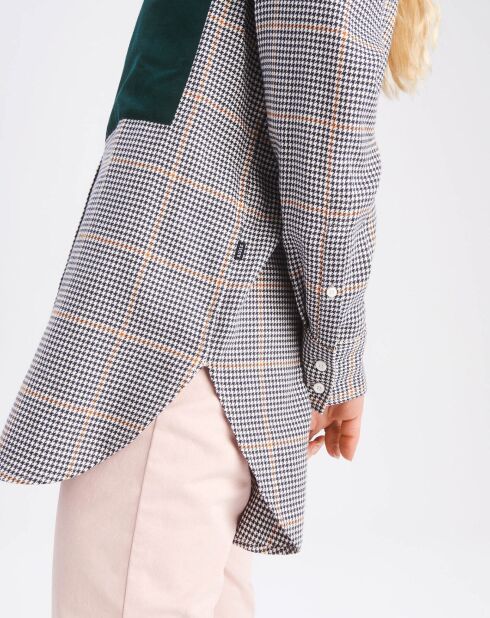 Chemise Shalitew pied-de-poule multicolore