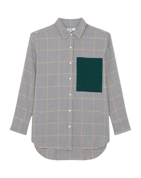 Chemise Shalitew pied-de-poule multicolore