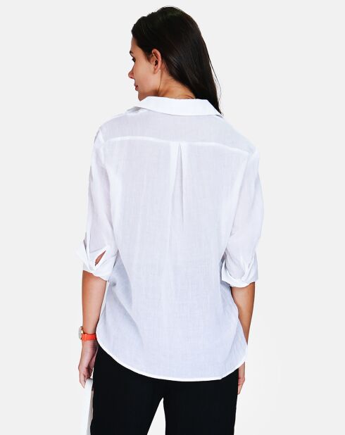 Chemise 100% Lin Julie blanche