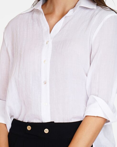 Chemise 100% Lin Julie blanche