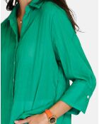 Chemise 100% Lin Julie émeraude