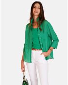 Chemise 100% Lin Julie émeraude