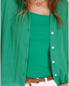 Chemise 100% Lin Julie émeraude