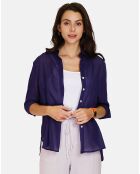 Chemise 100% Lin Julie marine