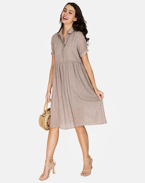 Robe 100% Lin Ines desert
