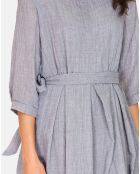 Robe 100% Lin Alice grise