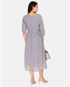 Robe 100% Lin Alice grise