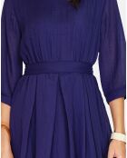 Robe 100% Lin Alice marine