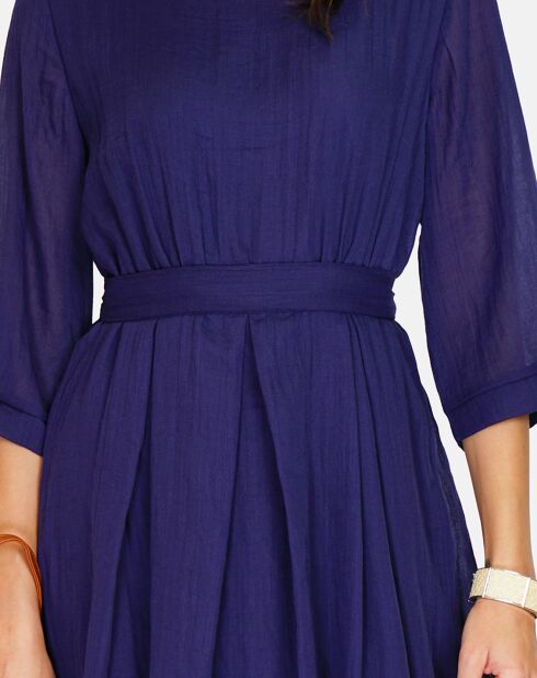 Robe 100% Lin Alice marine