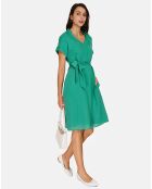 Robe 100% Lin Polette émeraude