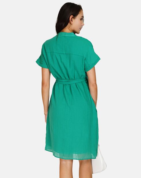 Robe 100% Lin Polette émeraude