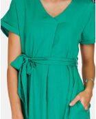 Robe 100% Lin Polette émeraude