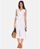 Robe en Lin & Coton Anais blanche