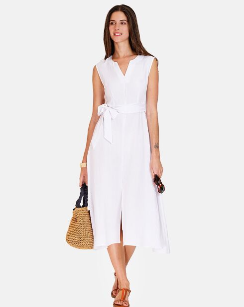 Robe en Lin & Coton Anais blanche