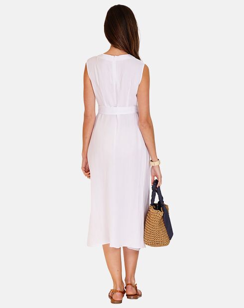 Robe en Lin & Coton Anais blanche