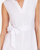 Robe en Lin & Coton Anais blanche