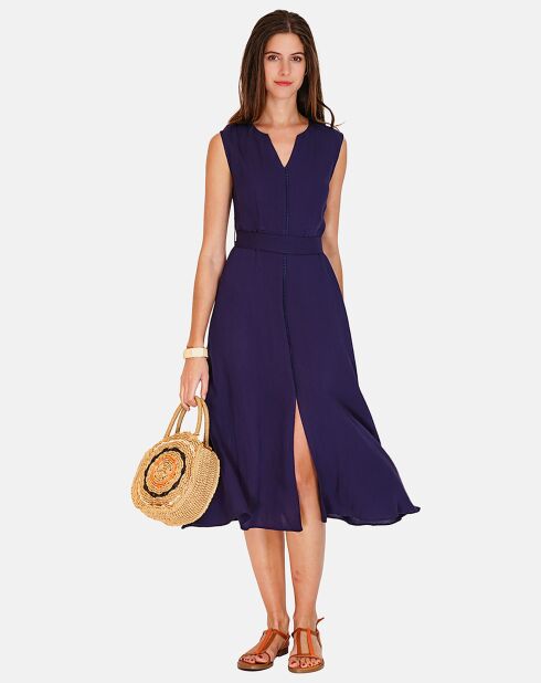 Robe en Lin & Coton Anais marine