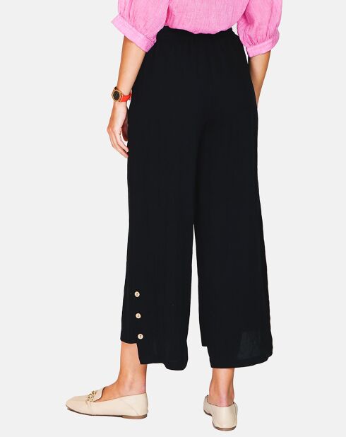 Pantalon en Lin & Coton Mylene noir