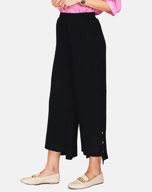 Pantalon en Lin & Coton Mylene noir