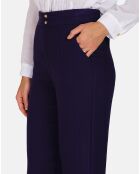 Pantalon en Lin & Coton Sacha marine