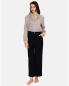 Pantalon en Lin & Coton Sacha noir