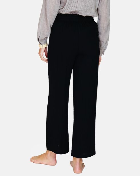 Pantalon en Lin & Coton Sacha noir