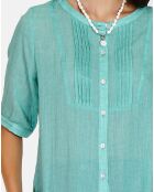 Chemise 100% Lin Laura jade
