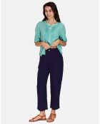 Chemise 100% Lin Laura jade