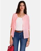 Chemise 100% Lin Laura pêche