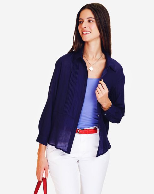 Tunique 100% Lin Tamara marine