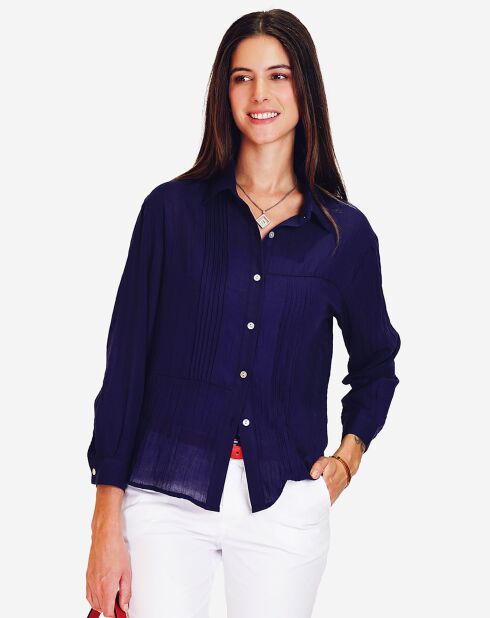 Tunique 100% Lin Tamara marine