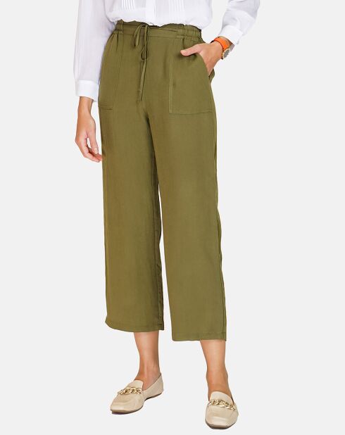 Pantalon en Lin & Coton Marilyne kaki claire