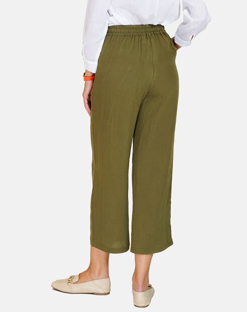 Pantalon en Lin & Coton Marilyne kaki claire