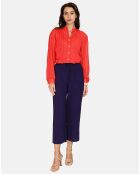 Pantalon en Lin & Coton Marilyne marine