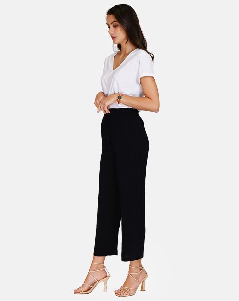 Pantalon en Lin & Coton Marilyne noir