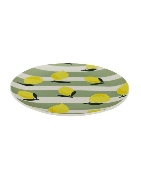 2 Assiettes plastique bain de soleil coloris aléatoire - D.20 cm