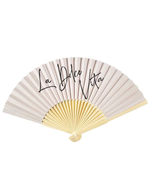 2 abanicos de madera nude en colores aleatorios - 42x2x23 cm