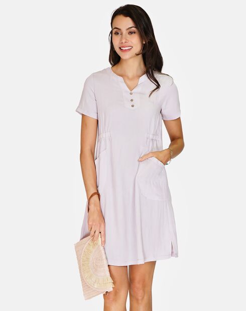 Robe en Lin & Coton Rose lin