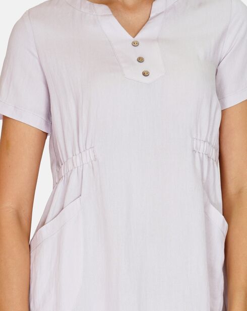 Robe en Lin & Coton Rose lin