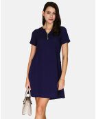 Robe en Lin & Coton Rose marine